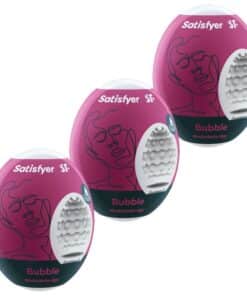 SATISFYER - 3 HUEVOS MASTURBADORES BUBBLE
