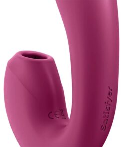 SATISFYER – SUNRAY ESTIMULADOR Y VIBRADOR APP ROJO - intimamenities.com