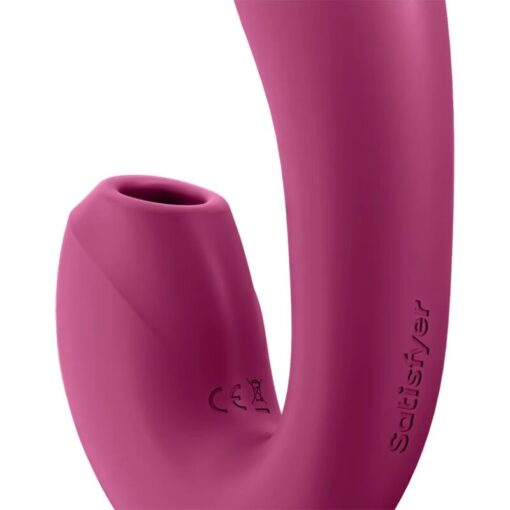 SATISFYER – SUNRAY ESTIMULADOR Y VIBRADOR APP ROJO - intimamenities.com