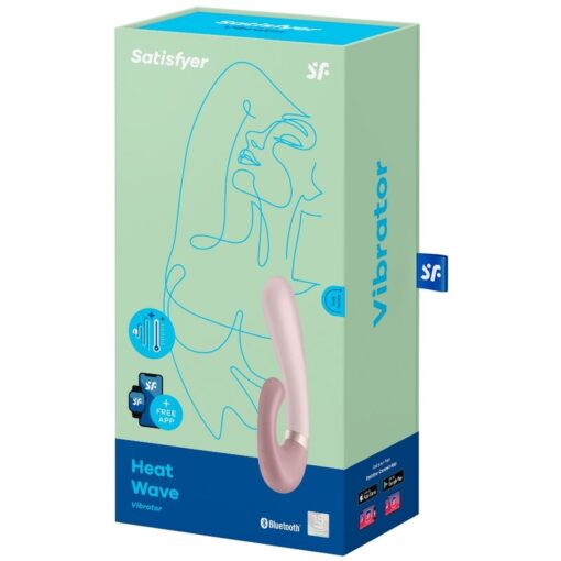 SATISFYER – HEAT WAVE VIBRADOR APP ROSA - intimamenities.com