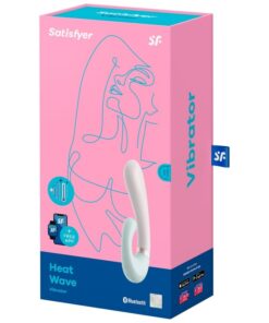 SATISFYER – HEAT WAVE VIBRADOR APP BLANCO - intimamenities.com