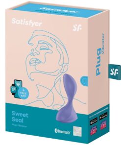 SATISFYER – SWEET SEAL PLUG VIBRADOR APP VIOLETA - intimamenities.com