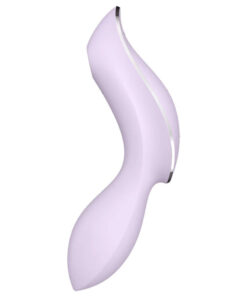 SATISFYER – CURVY TRINITY 2 ESTIMULADOR Y VIBRADOR MORADO - intimamenities.com