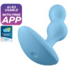 SATISFYER – DEEP DIVER PLUG VIBRADOR APP AZUL - intimamenities.com