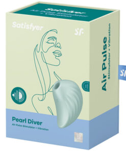 SATISFYER – PEARL DIVER ESTIMULADOR Y VIBRADOR VERDE - intimamenities.com