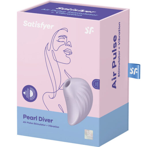 SATISFYER – PEARL DIVER ESTIMULADOR Y VIBRADOR VIOLETA - intimamenities.com