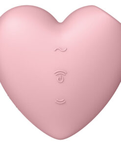 SATISFYER – CUTIE HEART ESTIMULADOR Y VIBRADOR ROSA - intimamenities.com