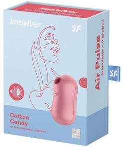 SATISFYER – COTTON CANDY ESTIMULADOR Y VIBRADOR ROSA - intimamenities.com