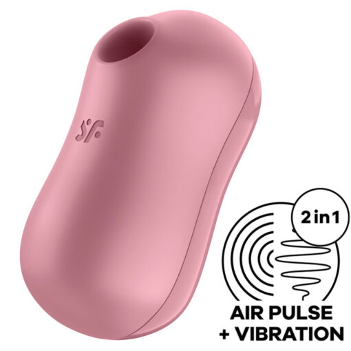 SATISFYER – COTTON CANDY ESTIMULADOR Y VIBRADOR ROSA - intimamenities.com
