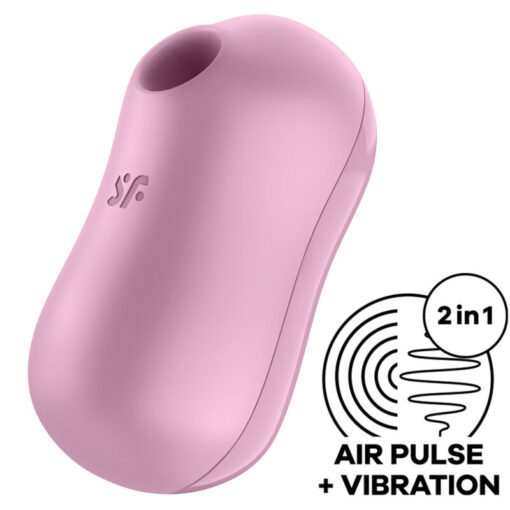 SATISFYER – COTTON CANDY ESTIMULADOR Y VIBRADOR LILA - intimamenities.com