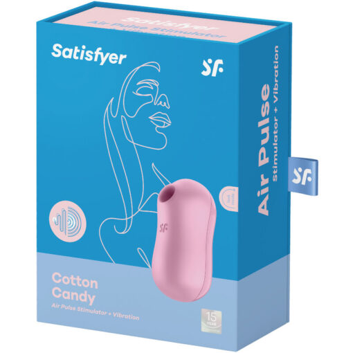 SATISFYER – COTTON CANDY ESTIMULADOR Y VIBRADOR LILA - intimamenities.com