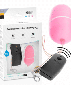 ONLINE - HUEVO VIBRADOR CON MANDO CONTROL REMOTO ROSA
