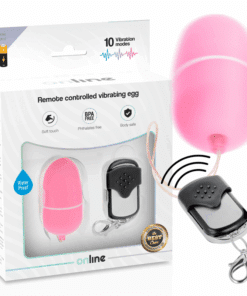 ONLINE - HUEVO VIBRADOR CONTROL REMOTO M ROSA