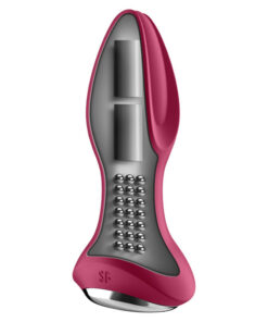 SATISFYER – ROTATOR PLUG 2+ PLUG VIBRADOR APP ROJO - intimamenities.com