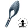SATISFYER – DUELIST ANILLO VIBRADOR GRIS - intimamenities.com