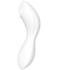 SATISFYER – CURVY TRINITY 5 ESTIMULADOR Y VIBRADOR APP BLANCO - intimamenities.com