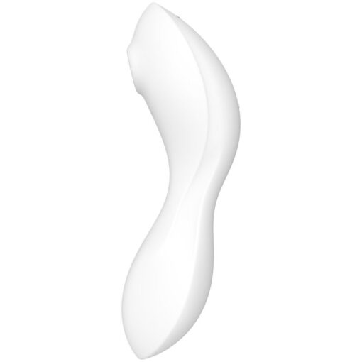 SATISFYER – CURVY TRINITY 5 ESTIMULADOR Y VIBRADOR APP BLANCO - intimamenities.com