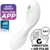 SATISFYER – CURVY TRINITY 5 ESTIMULADOR Y VIBRADOR APP BLANCO - intimamenities.com