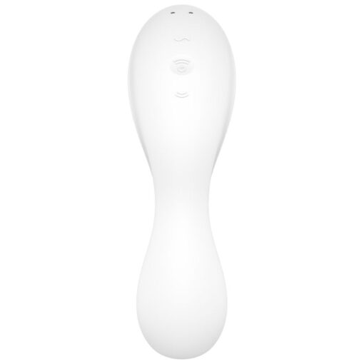 SATISFYER – CURVY TRINITY 5 ESTIMULADOR Y VIBRADOR APP BLANCO - intimamenities.com