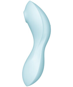 SATISFYER – CURVY TRINITY 5 ESTIMULADOR Y VIBRADOR APP AZUL - intimamenities.com