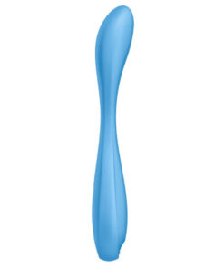 SATISFYER – G-SPOT FLEX 4+ MULTI VIBRADOR APP AZUL - intimamenities.com