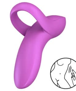 SATISFYER - BOLD LOVER DEDAL VIBRADOR ROSA