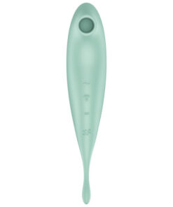 SATISFYER – TWIRLING PRO+ ESTIMULADOR Y VIBRADOR APP VERDE - intimamenities.com