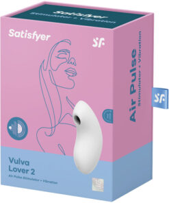 SATISFYER – VULVA LOVER 2 ESTIMULADOR Y VIBRADOR BLANCO - intimamenities.com