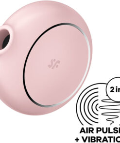 SATISFYER – PRO TO GO 3 ESTIMULADOR Y VIBRADOR DOBLE ROSA - intimamenities.com
