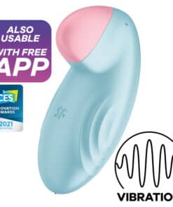 SATISFYER - TROPICAL TIP VIBRADOR LAY-ON AZUL