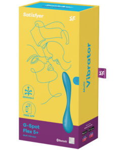 SATISFYER – G-SPOT FLEX 5 MULTI VIBRADOR AZUL - intimamenities.com