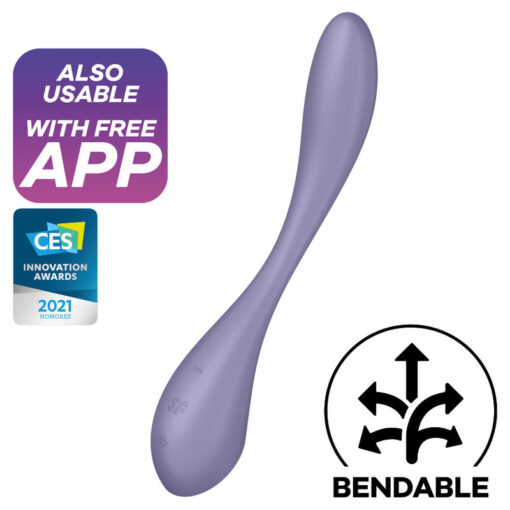 SATISFYER – G-SPOT FLEX 5 MULTI VIBRADOR LILA - intimamenities.com