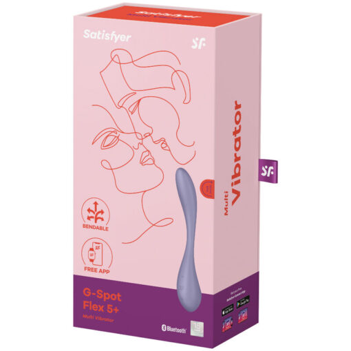 SATISFYER – G-SPOT FLEX 5 MULTI VIBRADOR LILA - intimamenities.com