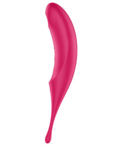 SATISFYER – TWIRLING PRO ESTIMULADOR Y VIBRADOR ROJO - intimamenities.com