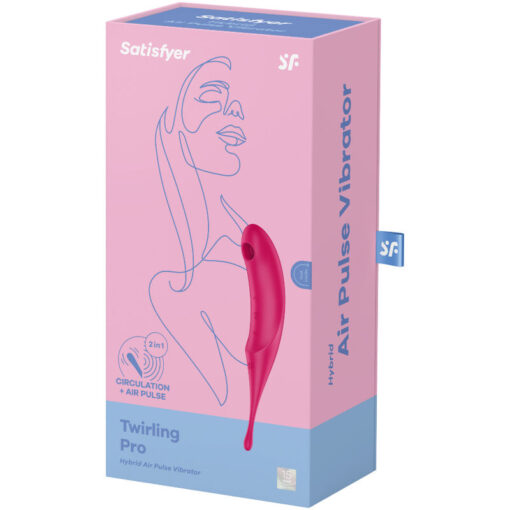 SATISFYER – TWIRLING PRO ESTIMULADOR Y VIBRADOR ROJO - intimamenities.com