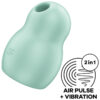 SATISFYER – PRO TO GO 1 ESTIMULADOR Y VIBRADOR DOBLE VERDE - intimamenities.com