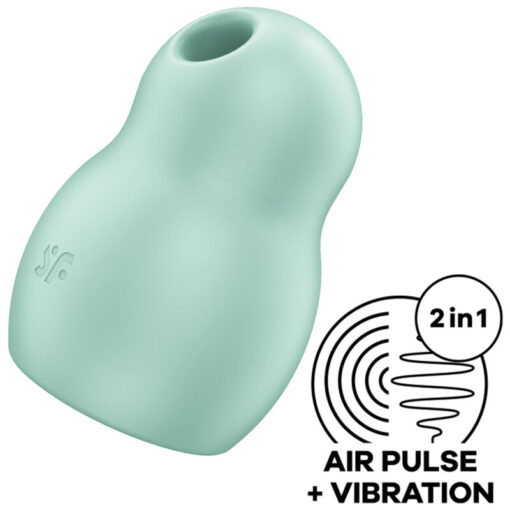 SATISFYER – PRO TO GO 1 ESTIMULADOR Y VIBRADOR DOBLE VERDE - intimamenities.com