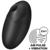SATISFYER – VULVA LOVER 3 ESTIMULADOR Y VIBRADOR NEGRO - intimamenities.com
