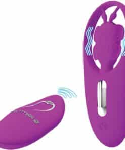 PRETTY LOVE - DANCING BUTTERFLY ESTIMULADOR PARA BRAGUITA CON CONTROL REMOTO LILA
