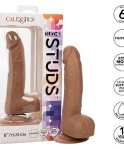 CALEXOTICS - SILICONE STUDS 15.24 CM BROWN