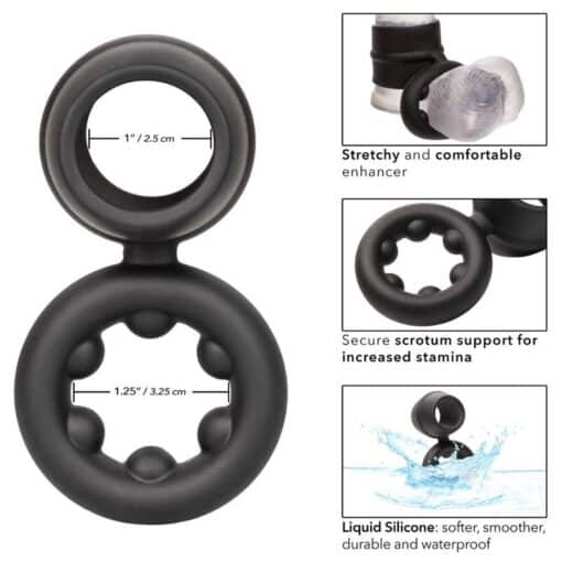 CALEXOTICS - ALPHA DUAL MAGNUM RING NEGRO - Imagen 3