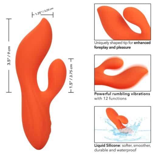 CALEXOTICS – STELLA DUAL TEASER NARANJA - intimamenities.com