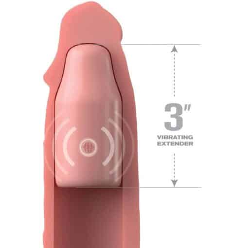 FANTASY X- TENSIONS - PIPEDREAMS SLEEVE 22,86 CM + 7,62 CM PLUG REMOTE SKIN - Imagen 2