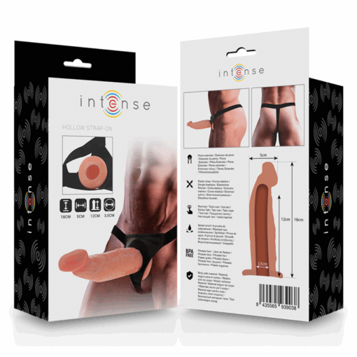INTENSE - ARNÉS HUECO CON DILDO 18 X 3.5 CM - Imagen 8