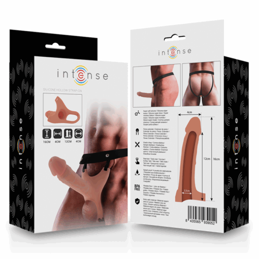 INTENSE - ARNÉS HUECO CON DILDO SILICONA 16 X 3.5 CM - Imagen 8