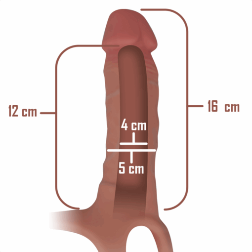 INTENSE - ARNÉS HUECO CON DILDO SILICONA 16 X 3.5 CM - Imagen 4