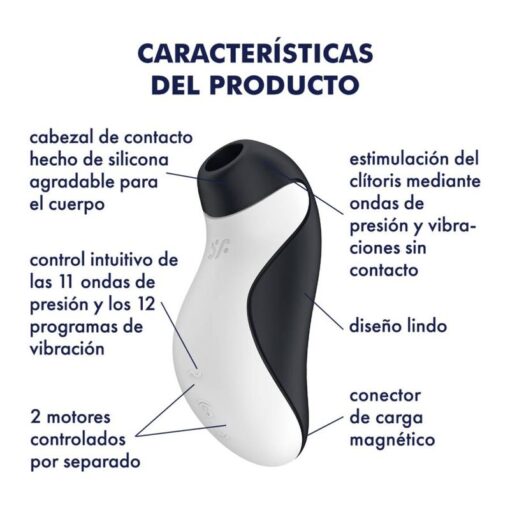 SATISFYER – ORCA AIR PULSE STIMULATOR + VIBRATION - intimamenities.com