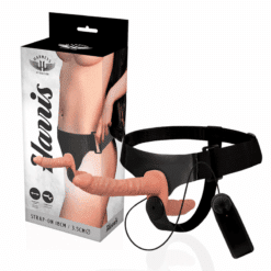 HARNESS ATTRACTION - HARRIS DOBLE PENETRACIÓN CON VIBRACIÓN 18 CM -O- 3.5 CM