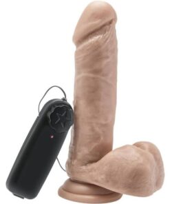 GET REAL - DILDO 18 CM CON TESTÍCULOS VIBRADOR NATURAL