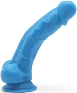 GET REAL - HAPPY DICKS 19 CM CON TESTÍCULOS AZUL